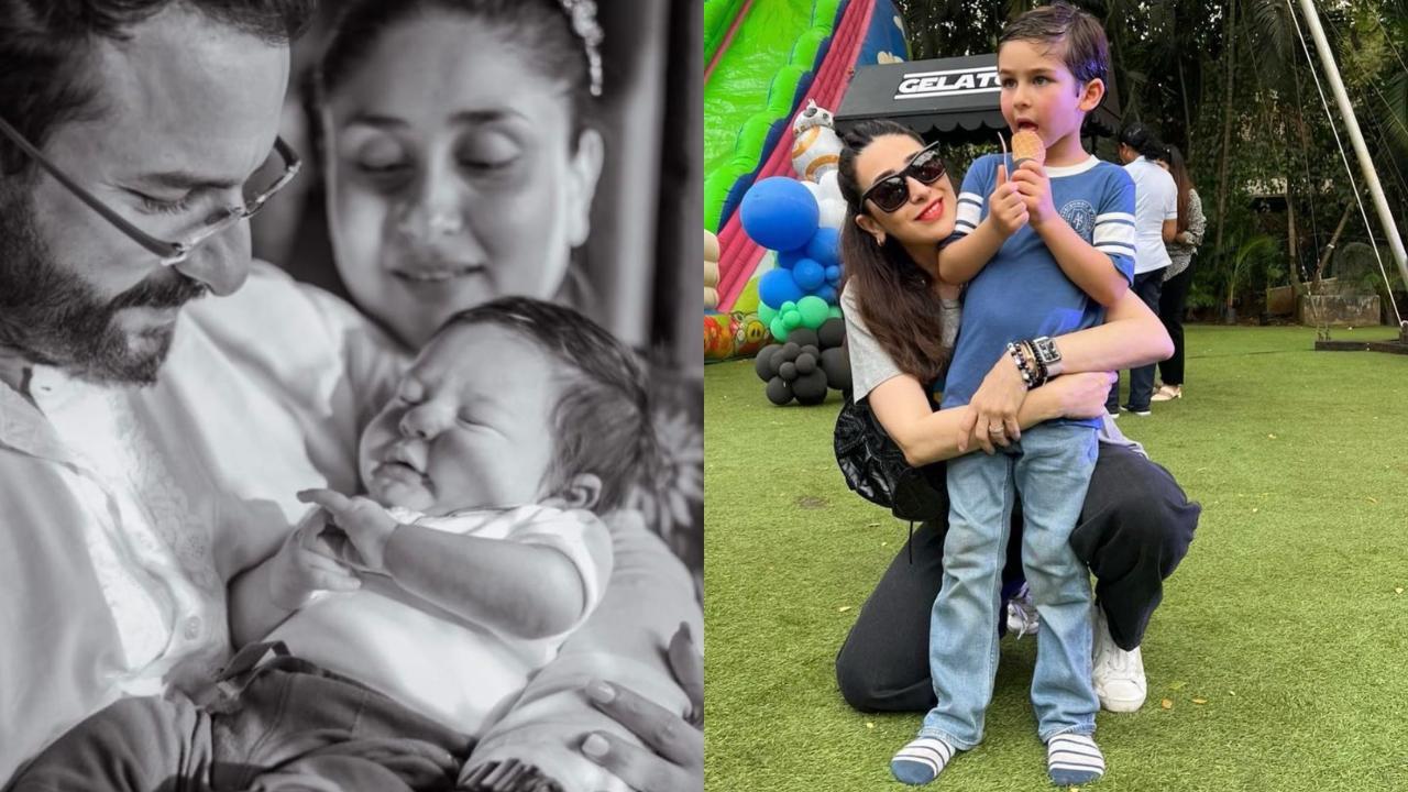 Happy B'day Taimur: Karisma Kapoor, KJo and others share cute pics of Tim Tim